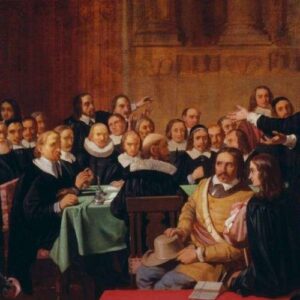 A meeting of seventeenth century gentlemen