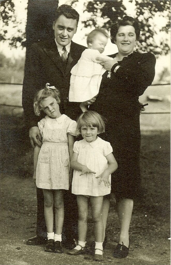 Len and Eileen and their young family.